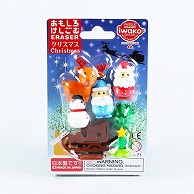 イワコー ブリスターパック消しゴム クリスマス ER-BRI047 1個（ご注文単位10個）【直送品】