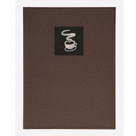 シンビ バインダーメニューブック　NTS－101 A4　4ページ　レールタイプ コーヒー　茶 1冊（ご注文単位1冊）【直送品】