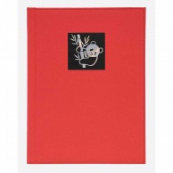 >【直送品】 シンビ バインダーメニューブック　NTS－101 A4　4ページ　レールタイプ パンダ　赤 1冊（ご注文単位1冊）