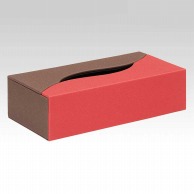 シンビ ティッシュボックス　レギュラーサイズ ブラウン＆レッド MM－B 1個（ご注文単位1個）【直送品】