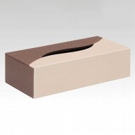 【直送品】 シンビ ティッシュボックス　レギュラーサイズ ブラウン＆ベージュ MM－B 1個（ご注文単位1個）