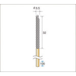 >トラスコ中山 ナカニシ インサイドブラシ (1Pk(袋)＝2本入)　476-9597（ご注文単位1パック）【直送品】