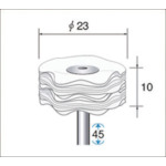 >トラスコ中山 ナカニシ 布バフ (1Pk(袋)＝10本入)　477-0501（ご注文単位1パック）【直送品】