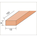 >トラスコ中山 ナカニシ スティック砥石標準タイプ (1Pk(袋)＝6本入) #150　477-1451（ご注文単位1パック）【直送品】