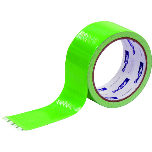 トラスコ中山 アサヒペン パワー カラーテープ 48mm×10ｍ Ｔ108蛍光グリーン（ご注文単位1個）【直送品】