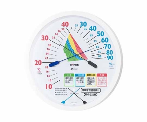 >エンペックス気象計 環境管理温・湿度計「熱中症注意」 162×30mm 170g(ブリスター)　TM-2485 1個（ご注文単位1個）【直送品】