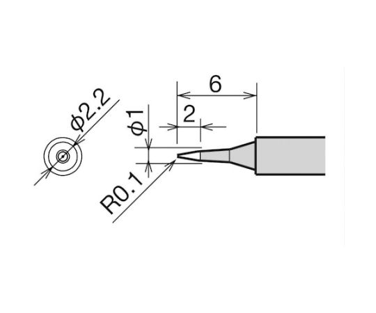 >太洋電機産業（goot） 替こて先　SB型　RX-812AS/802AS　RX-81HRT-SB 1個（ご注文単位1個）【直送品】