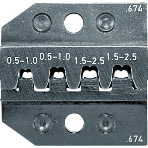 >トラスコ中山 RENNSTEIG 圧着ダイス 624-674 ソケットコンタクト 0.5-2.（ご注文単位1組）【直送品】