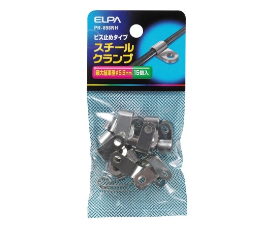 >ELPA スチールクランプ　PH-898NH 1個（ご注文単位1個）【直送品】