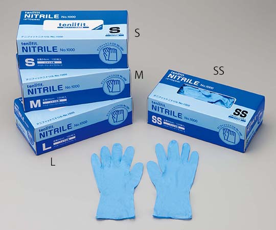 コクゴ teniifit　NITRILE　L　100枚入　 1箱（ご注文単位1箱）【直送品】