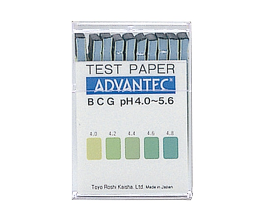 ADVANTEC pH試験紙 ブックタイプ BCG 1箱（20枚×10個入）　07010040 1箱（ご注文単位1箱）【直送品】