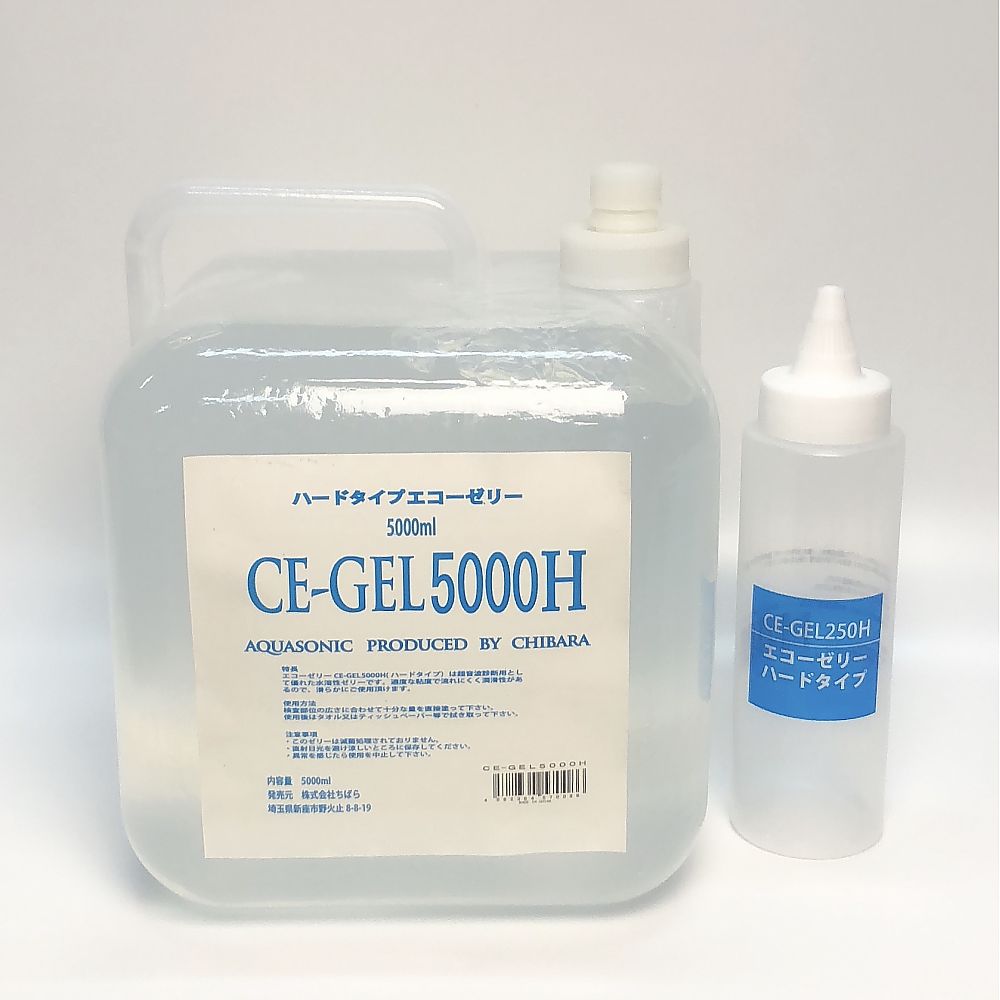 >ちばら エコーゼリー　5L×1個入　ハードタイプ（超音波検査用）　CE-GEL5000H 1箱（ご注文単位1箱）【直送品】