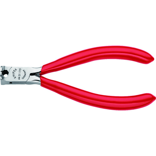 >トラスコ中山 KNIPEX 6401-115 エレクトロニクスエンドカッティングニッパー（ご注文単位1個）【直送品】