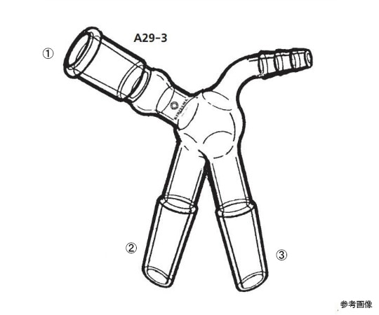 >桐山製作所 二又アダプター　A29-3-2 1個（ご注文単位1個）【直送品】