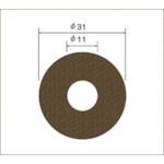 >トラスコ中山 ナカニシ サンドペーパーディスク（100枚入）粒度180 基材：布 外径31mm 477-3276  (ご注文単位1袋) 【直送品】