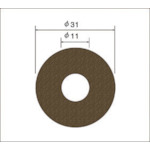 トラスコ中山 ナカニシ サンドペーパーディスク(100枚入)粒度320 基材：布 外径31mm（ご注文単位1袋）【直送品】