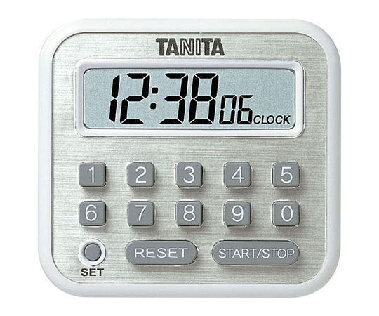 >タニタ デジタルタイマー　100時間計　ホワイト　TD-375WH 1個（ご注文単位1個）【直送品】