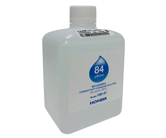 >HORIBA 電気伝導率標準液　84μS/cm　500mL　100-21 1本（ご注文単位1本）【直送品】