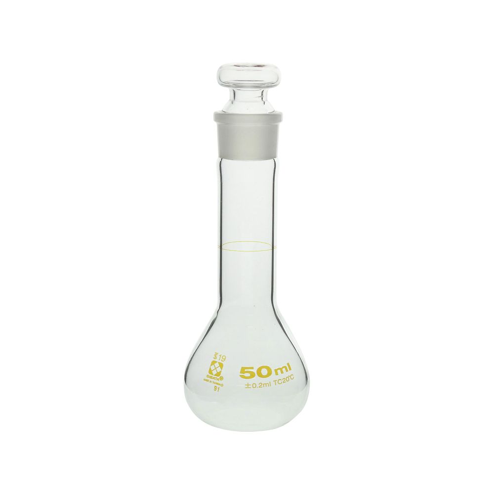 >柴田科学 メスフラスコ　短形　50mL　023080-50 1個（ご注文単位1個）【直送品】