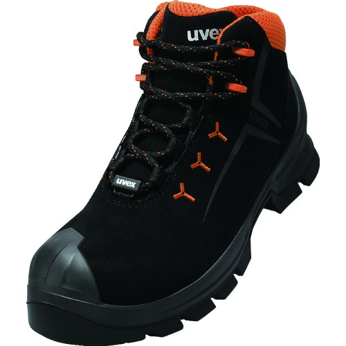 >トラスコ中山 UVEX 2 VIBRAM レースアップブーツ24.5CM S3 HI HRO SRC 149-4543  (ご注文単位1足) 【直送品】