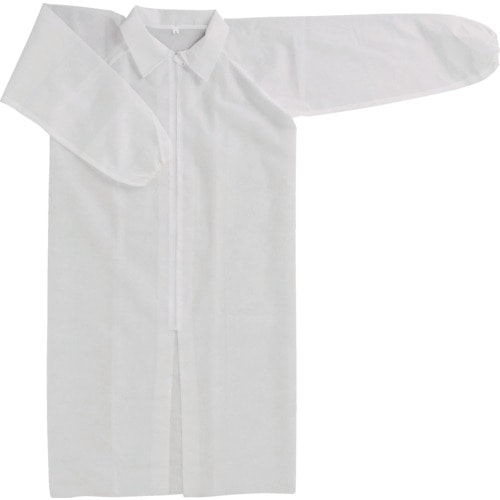 トラスコ中山 川西 不織布使いきり白衣 Ｍサイズ（ご注文単位1着）【直送品】