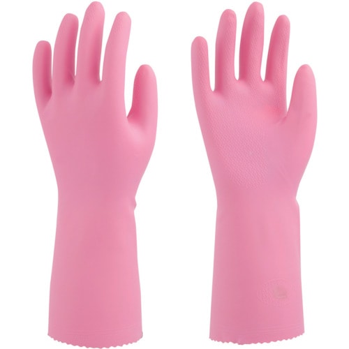 トラスコ中山 ビニスター 塩化ビニール手袋 ソフトエース ピンク Ｌ（ご注文単位1組）【直送品】
