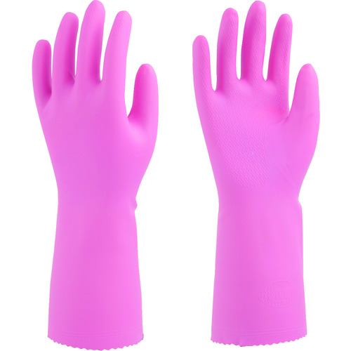 トラスコ中山 ビニスター 塩化ビニール手袋 ソフトエース ピンク Ｍ（ご注文単位1組）【直送品】