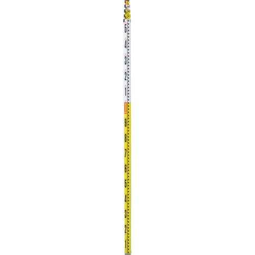 トラスコ中山 シンワ アルミスタッフ 2 7m5段 表面10mmピッチ 裏面1mmピッチ目盛付（ご注文単位1本）【直送品】