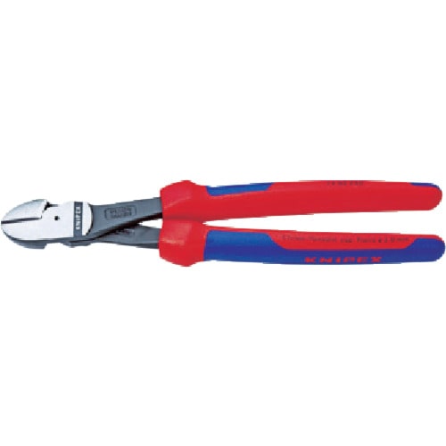 >トラスコ中山 KNIPEX 7405-180 強力型ニッパー180mm（ご注文単位1個）【直送品】