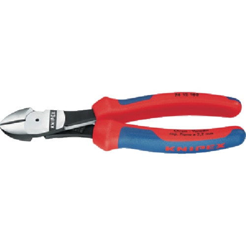 >トラスコ中山 KNIPEX 強力型ニッパー バネ付 160mm（ご注文単位1個）【直送品】