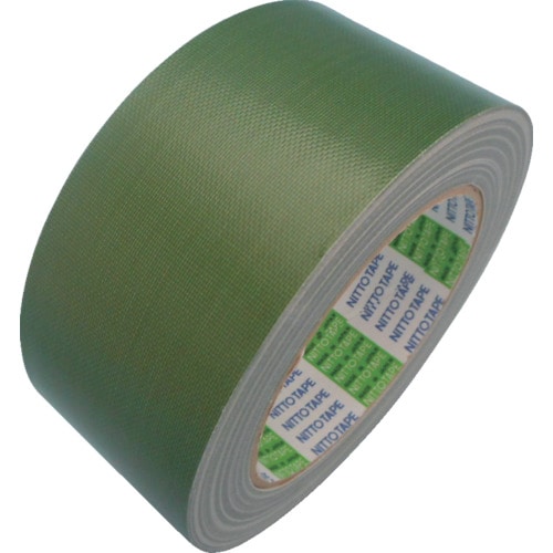 【直送品】トラスコ中山 日東電工ベースマテリアル 布着色テープ Ｎｏ.756 50mm×25ｍ 緑（ご注文単位1巻）