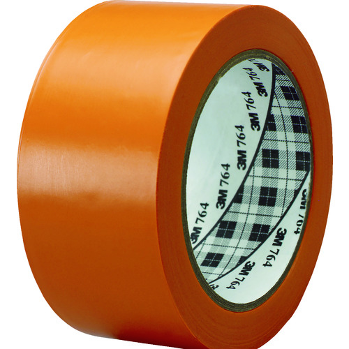 【直送品】トラスコ中山 3Ｍ ラインテープ 764 オレンジ 50.8mm×32.9ｍ（ご注文単位1巻）