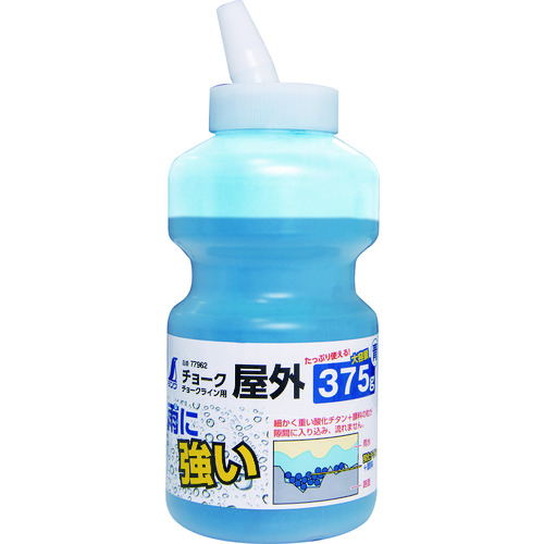 >トラスコ中山 シンワ チョークライン用屋外チョーク375g青（ご注文単位1本）【直送品】