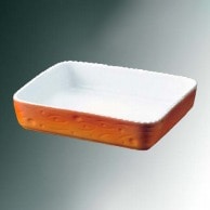 >【直送品】 ロイヤル　正角型　グラタン皿 NO．600　25cm　カラー  1個（ご注文単位1個）