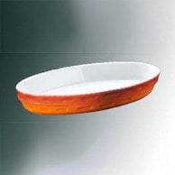 【直送品】 ロイヤル　スタッキング小判　グラタン皿 NO．240　22cm　カラー  1個（ご注文単位1個）