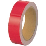 トラスコ中山 ユニット 反射テープ 赤 30mm巾×10ｍ ポリエステル樹脂フイルム（ご注文単位1巻）【直送品】