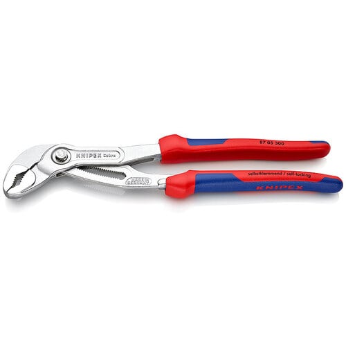 >トラスコ中山 KNIPEX ウォーターポンププライヤー コブラ コンフォートハンドル 300mm　471-6043（ご注文単位1個）【直送品】