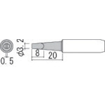 >トラスコ中山 白光 こて先 3.2D型　255-5310（ご注文単位1本）【直送品】