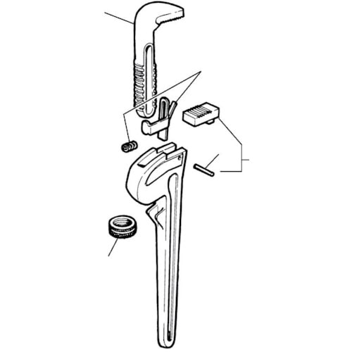 >トラスコ中山 RIDGID ピン F/E914（ご注文単位1個）【直送品】