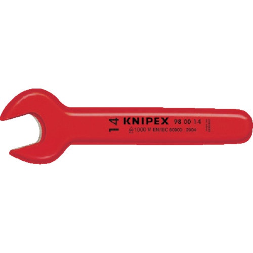 >トラスコ中山 KNIPEX 絶縁片口スパナ 5/8（ご注文単位1個）【直送品】