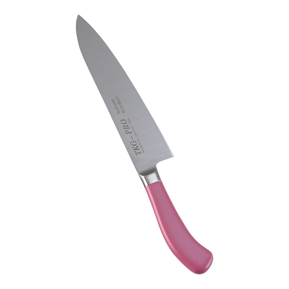 【直送品】エコクリーン　ＴＫＧ　ＰＲＯ　カラー牛刀 （両刃）２１ｃｍ　ピンク 1箱（ご注文単位1箱）