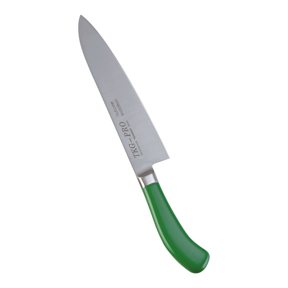 【直送品】エコクリーン　ＴＫＧ　ＰＲＯ　カラー牛刀 （両刃）２１ｃｍ　グリーン 1箱（ご注文単位1箱）