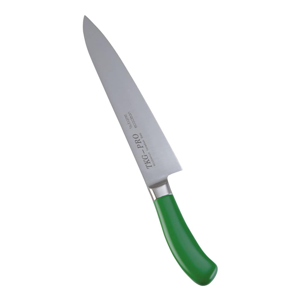 【直送品】エコクリーン　ＴＫＧ　ＰＲＯ　カラー牛刀 （両刃）２４ｃｍ　グリーン 1箱（ご注文単位1箱）