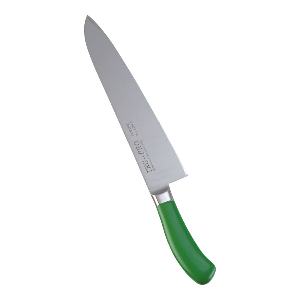 エコクリーン　ＴＫＧ　ＰＲＯ　カラー牛刀 （両刃）２７ｃｍ　グリーン 1箱（ご注文単位1箱）【直送品】