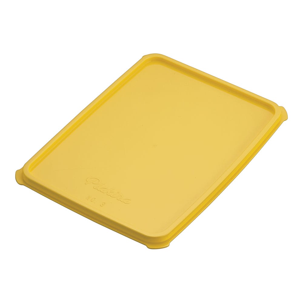 プラキラ　フードボックス用ＰＥ蓋 Ｎｏ２　黄 1個（ご注文単位1個）【直送品】