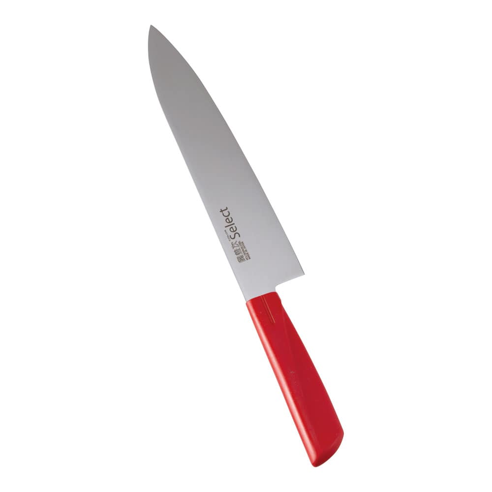 カラーセレクト　牛刀（両刃） ３０１５－ＲＤ　２１cm　レッド 1箱（ご注文単位1箱）【直送品】