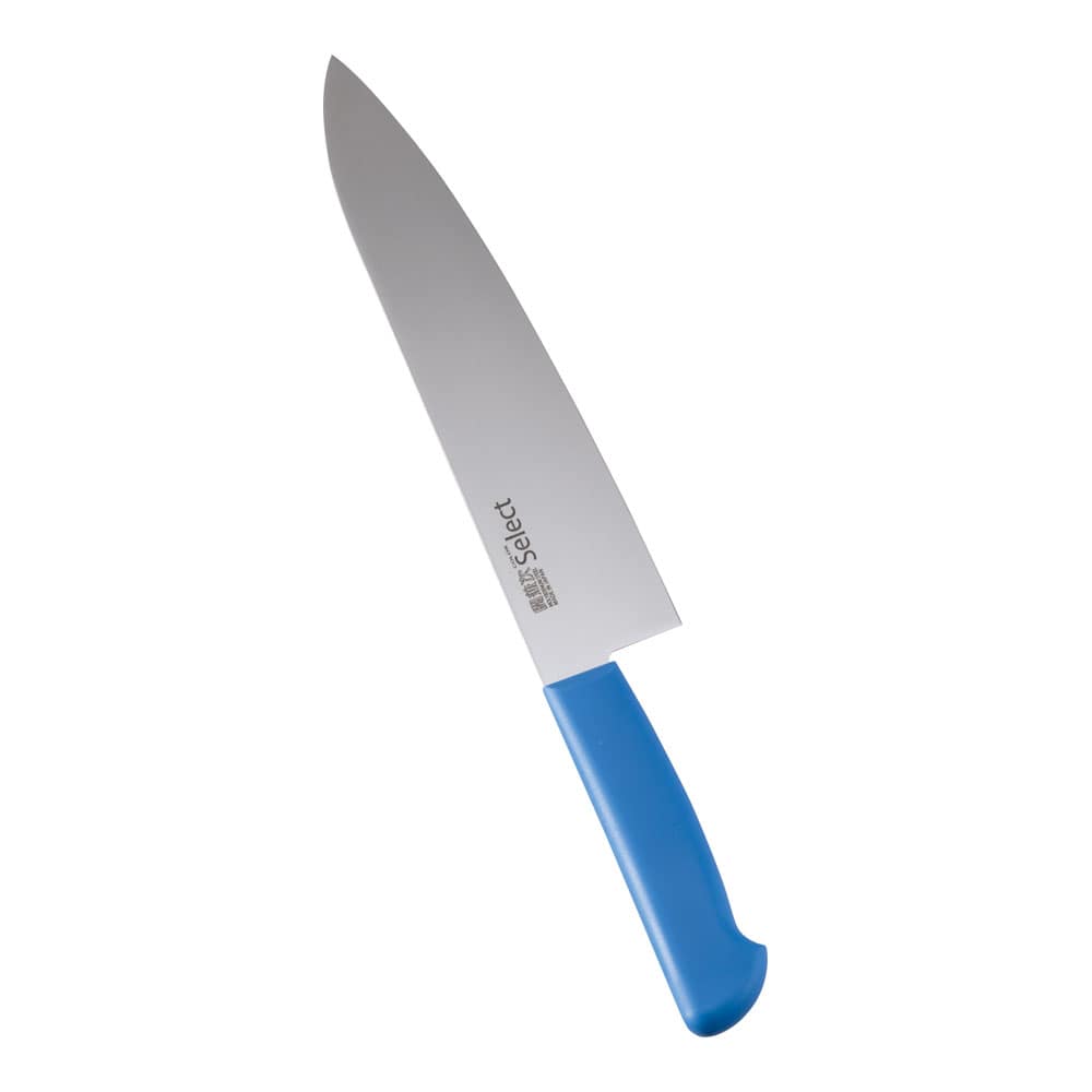 カラーセレクト　牛刀（両刃） ３０１６－ＢＬ　２４cm　ブルー 1箱（ご注文単位1箱）【直送品】