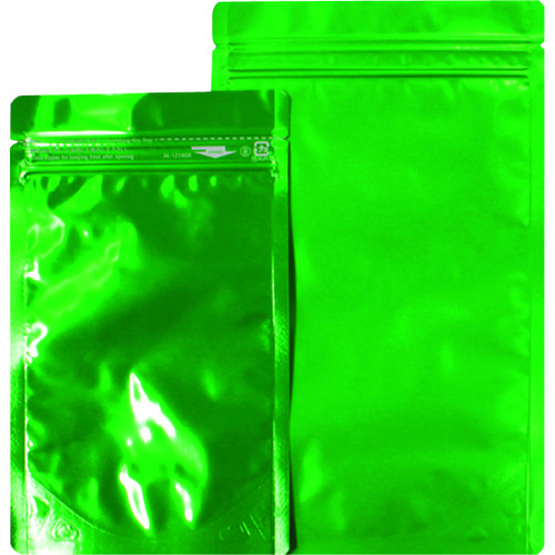 トラスコ中山 セイニチ 「ラミジップ」 アルミカラースタンドタイプ 緑 160×120＋35 (50枚入)（ご注文単位1袋）【直送品】