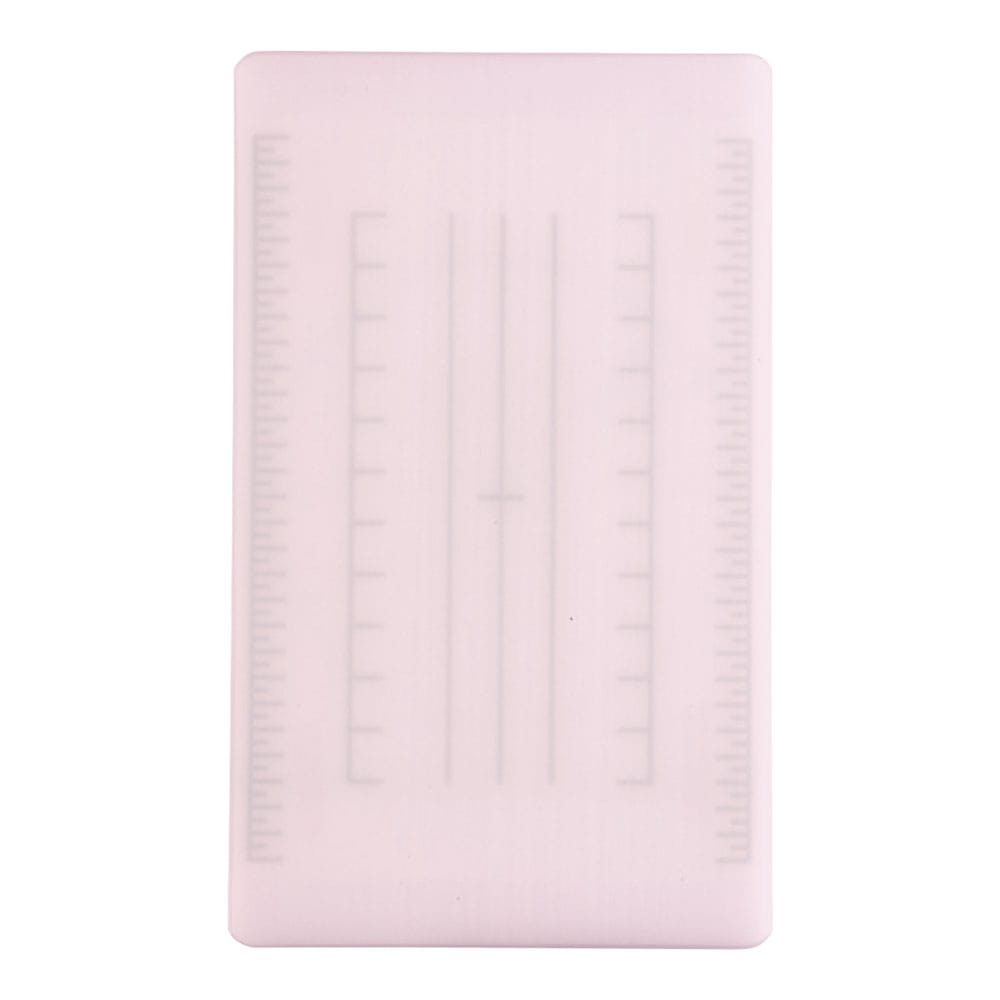 調理用積層式目盛り入りまな板　長方形 Ｍ　ピンク 1袋（ご注文単位1袋）【直送品】