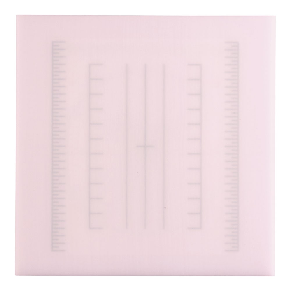 調理用積層式目盛り入りまな板　正方形 Ｌ　ピンク 1袋（ご注文単位1袋）【直送品】